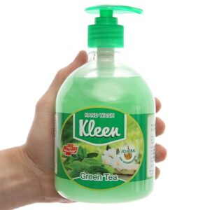 Nước rửa tay Kleen hương trà xanh chai 500ml