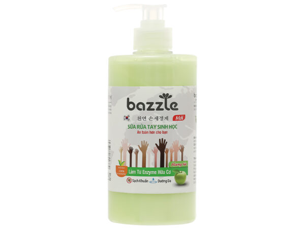 Sữa rửa tay sinh học Bazzle hương táo chai 200ml