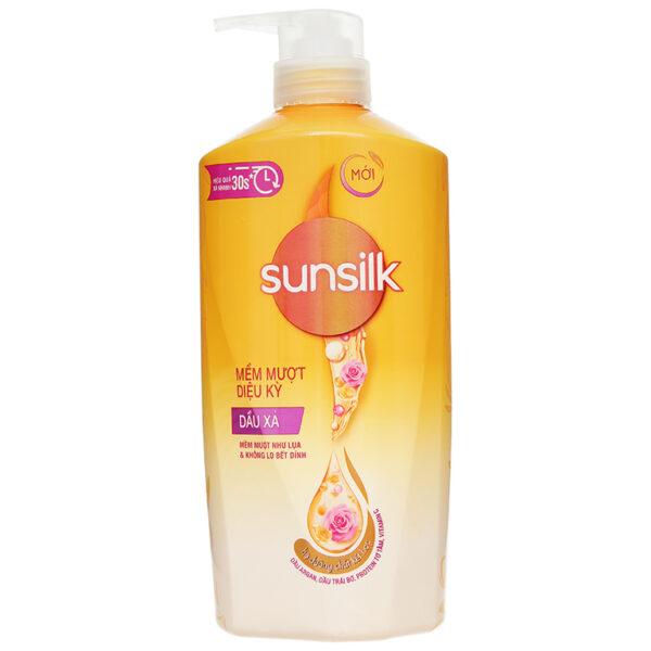 SUNSILK Dầu Xả Mềm Mượt Diệu Kỳ (Vàng) 640g/8 Chai