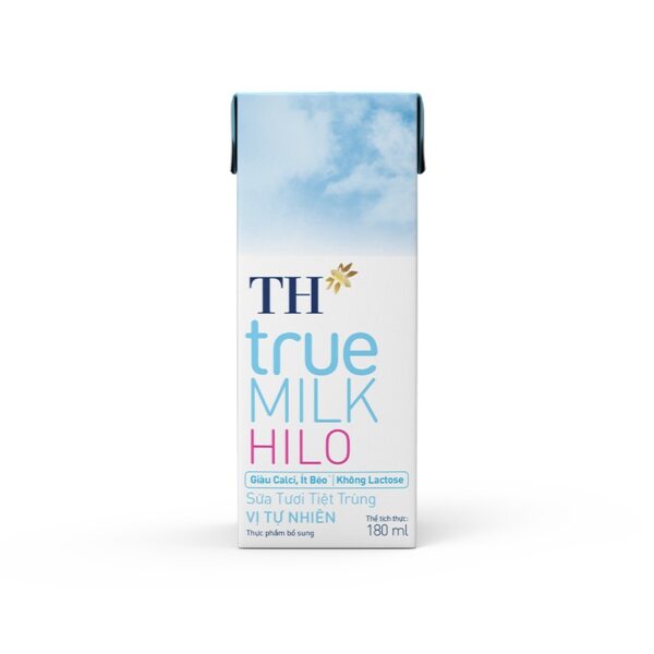 Sữa tươi vị tự nhiên TH true MILK HILO 180ml