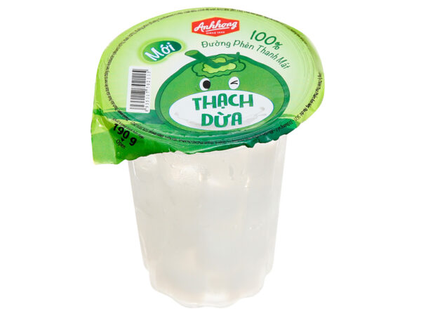 Thạch dừa Ánh Hồng lốc 6 ly 190g