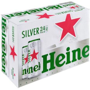 Bia Heineken Bạc lon 330ml