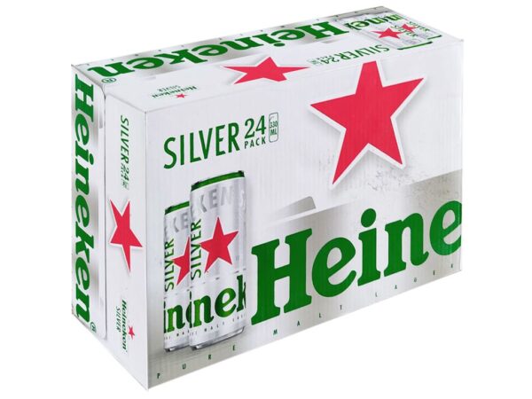 Bia Heineken Bạc lon 330ml