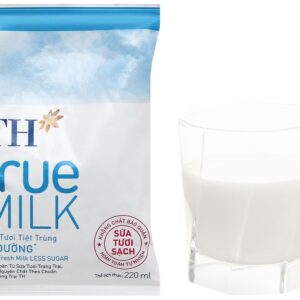 Sữa tươi tiệt trùng ít đường TH true MILK bịch 220ml