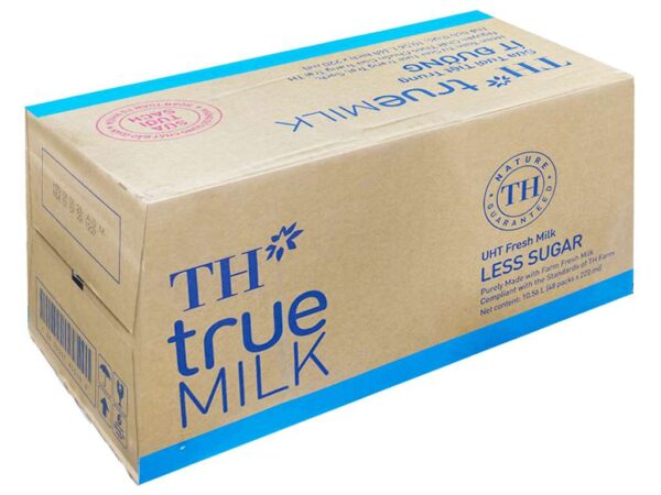 Sữa tươi tiệt trùng ít đường TH true MILK bịch 220ml