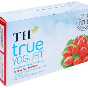 Sữa chua uống tiệt trùng hương dâu TH True Yogurt 180ml