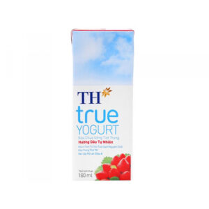 Sữa chua uống tiệt trùng hương dâu TH True Yogurt 180ml