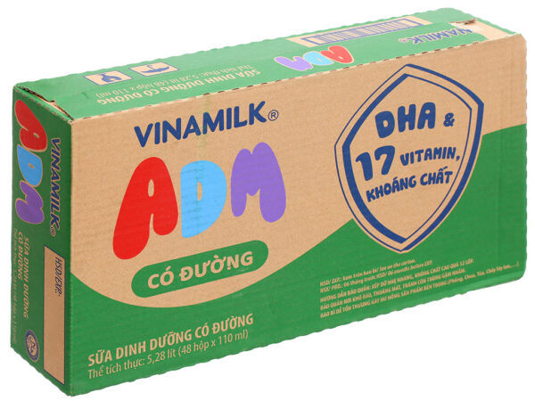 Sữa dinh dưỡng có đường Vinamilk ADM 110ml