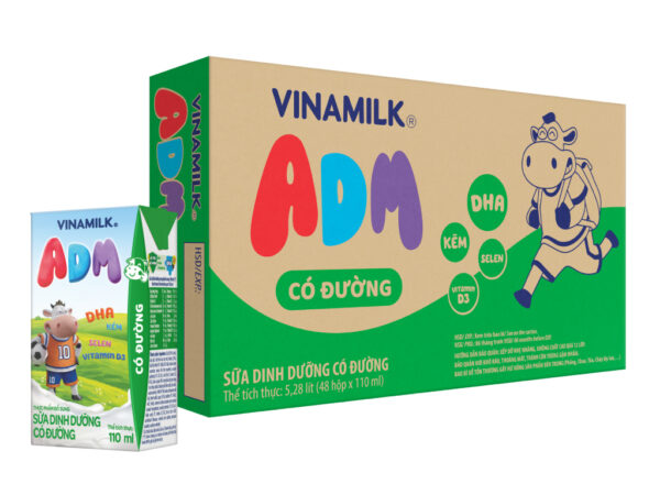 Sữa dinh dưỡng có đường Vinamilk ADM 110ml