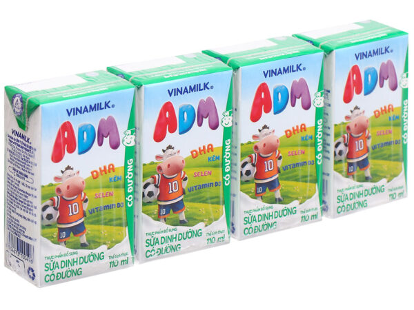 Sữa dinh dưỡng có đường Vinamilk ADM 110ml