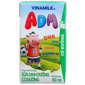 Sữa dinh dưỡng có đường Vinamilk ADM 110ml