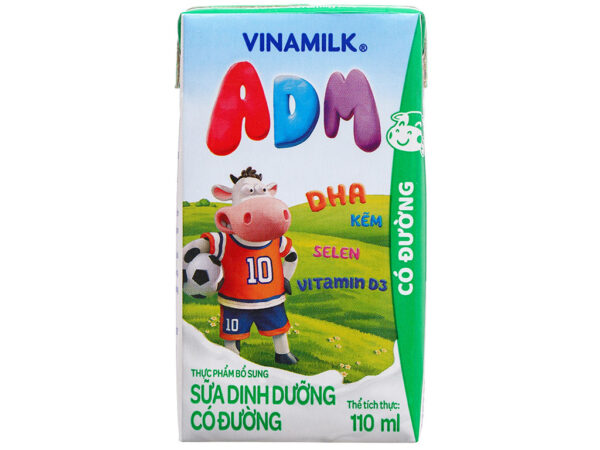 Sữa dinh dưỡng có đường Vinamilk ADM 110ml