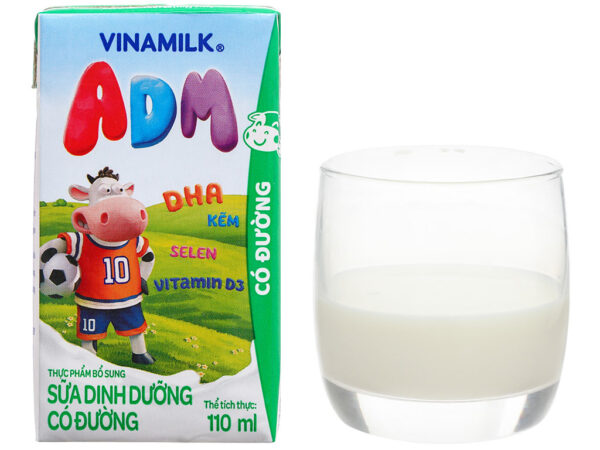 Sữa dinh dưỡng có đường Vinamilk ADM 110ml