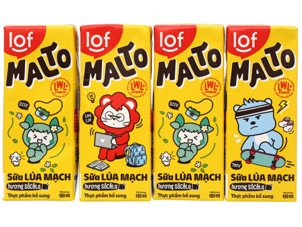 Sữa lúa mạch Lof Malto socola 180ml