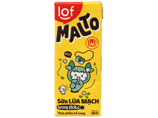 Sữa lúa mạch Lof Malto socola 180ml