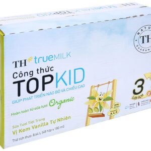 Sữa tươi tiệt trùng TH True Milk Topkid Organic Vanilla 180ml