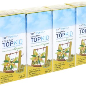 Sữa tươi tiệt trùng TH True Milk Topkid Organic Vanilla 180ml