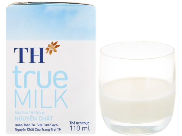 Sữa tươi tiệt trùng nguyên chất TH true MILK hộp 110ml