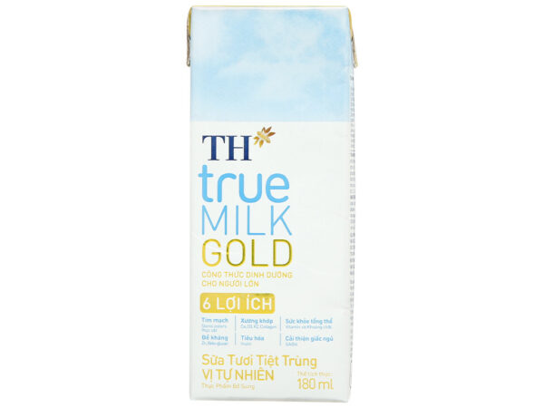 Sữa Tươi Tiệt Trùng Vị Tự Nhiên TH true MILK GOLD Người Lớn 180 ml