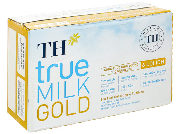 Sữa Tươi Tiệt Trùng Vị Tự Nhiên TH true MILK GOLD Người Lớn 180 ml