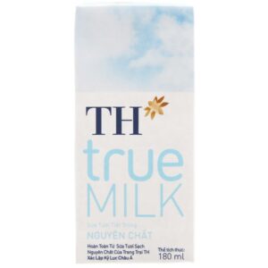 Sữa tươi tiệt trùng nguyên chất không đường TH true MILK hộp 180ml