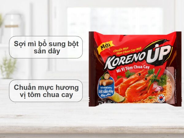 Mì Koreno Up Vị Tôm Chua Cay Gói 67G