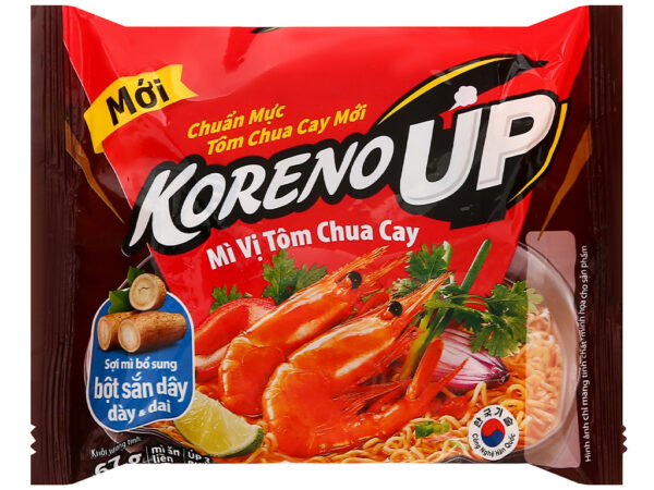 Mì Koreno Up Vị Tôm Chua Cay Gói 67G