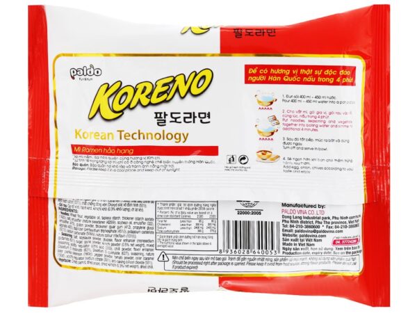 Mì Koreno vị kim chi gói 100g