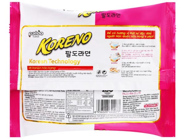 Mì Koreno Vị Tôm Gói 100G