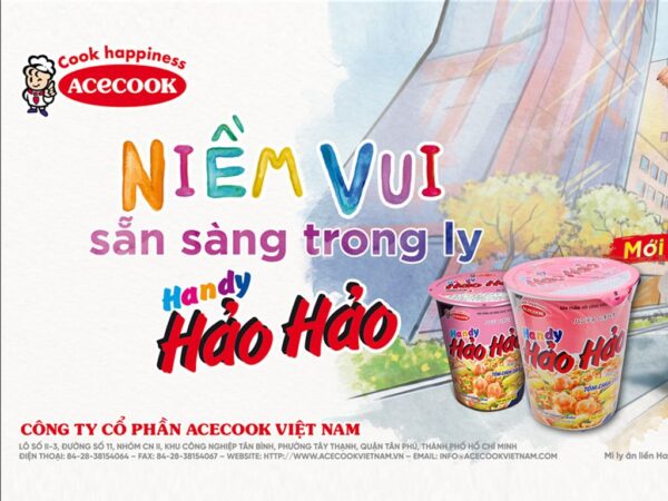 Mì Handy Hảo Hảo vị tôm chua cay ly 67g