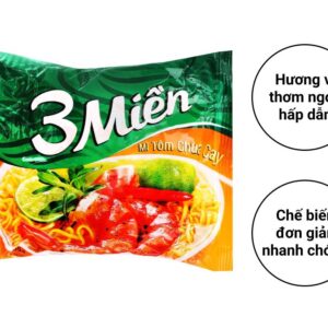 Mì 3 Miền tôm chua cay gói 65g