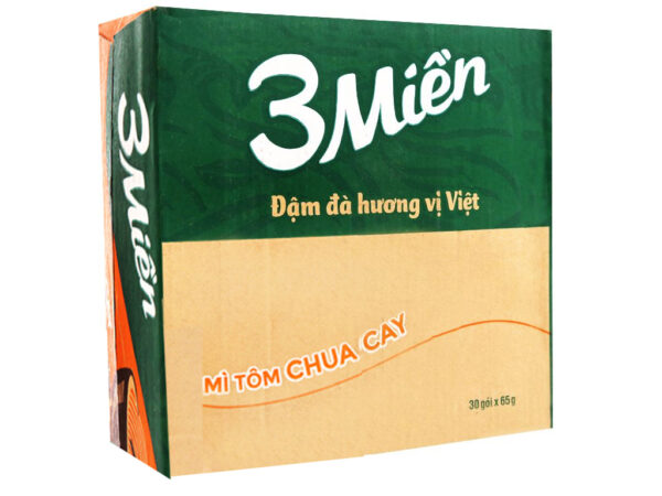 Mì 3 Miền tôm chua cay gói 65g