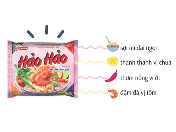 Mì Hảo Hảo tôm chua cay 75g