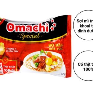 Mì khoai tây Omachi Special bò hầm xốt vang 92g