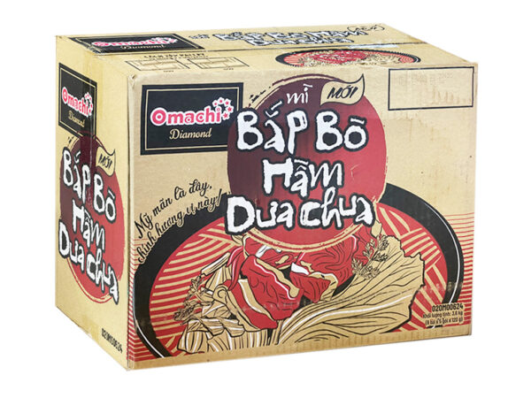 Mì Omachi Bắp Bò Hầm Dưa Chua Gói 120g