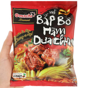 Mì Omachi Bắp Bò Hầm Dưa Chua Gói 120g