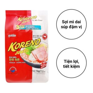 Mì Koreno Jumbo vị bò cay 100g