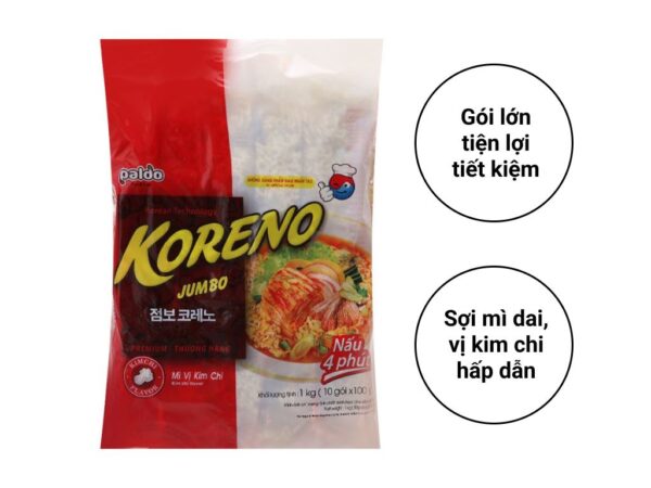 Mì Koreno Jumbo vị kim chi 100g