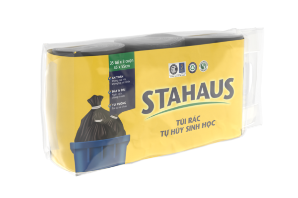 Túi rác STAHAUS màu Đen 03 cuộn 45x55cm*1kg