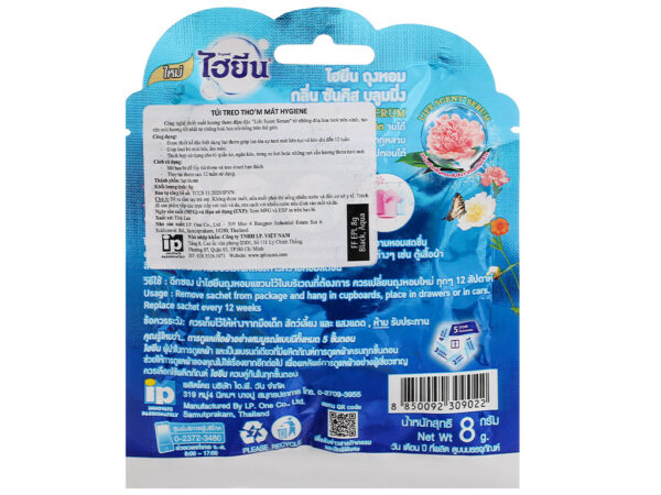 Túi thơm Hygiene xanh hương hoa nở rộ 8g