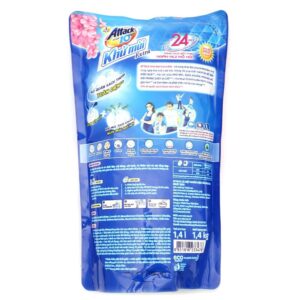 Nước Giặt Attack Khử Mùi Extra Hương Anh Đào 1.4L