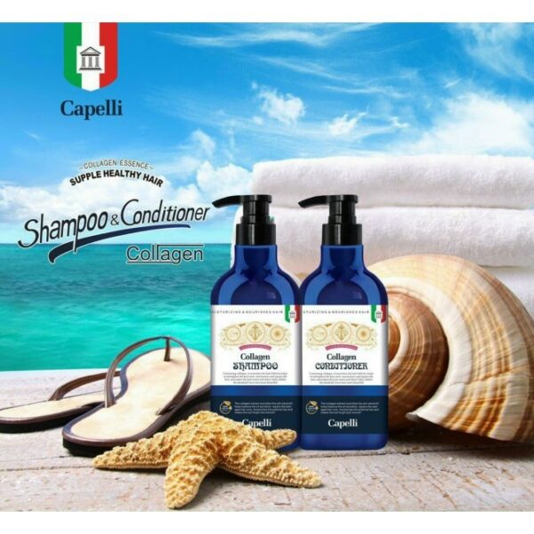 Dầu xả Collagen Tươi CAPELLI cao cấp của Italy 850ml