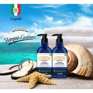 Dầu gội Collagen Tươi CAPELLI cao cấp của Italy 850ml