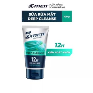 Sữa rửa mặt Xmen Deep Cleanse chiết xuất trà xanh 12h kiểm soát nhờn 100g