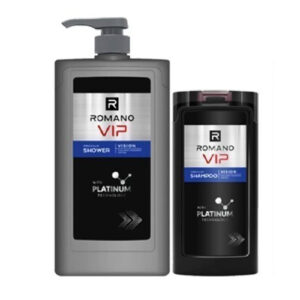 Sữa tắm cao cấp Romano Vip 650g + Dầu gội Vip 150g