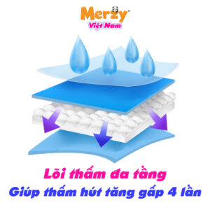 Tã Dán Người Lớn Merzy Cao Cấp Siêu Thấm Khô Thoáng Size XL - 10 Miếng