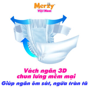 Tã Dán Người Lớn Merzy Cao Cấp Siêu Thấm Khô Thoáng Size XL - 10 Miếng