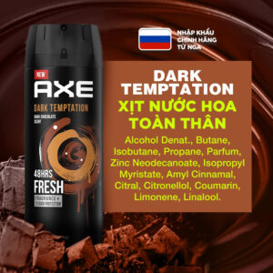 Xịt Khử Mùi Toàn Thân Nam AXE Dark Temptation