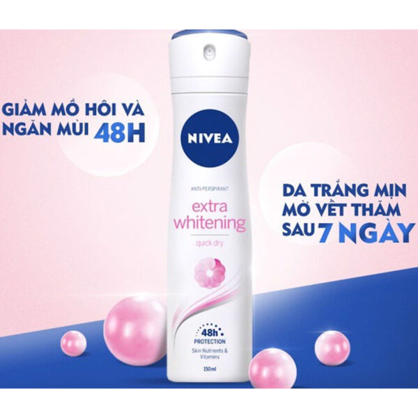 Xịt Khử Mùi Nivea Cho Nữ Sáng Da, Mờ Vết Thâm 150ml