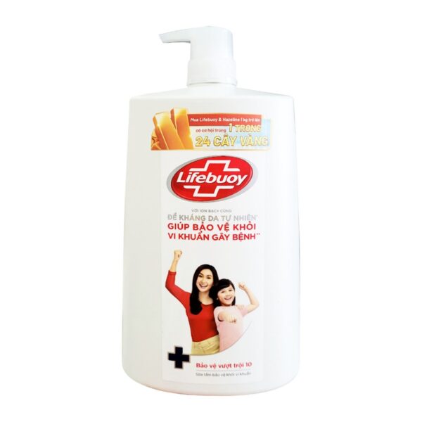 Sữa Tắm Lifebuoy Bảo Vệ Vượt Trội màu đỏ (Chai 1.1kg)